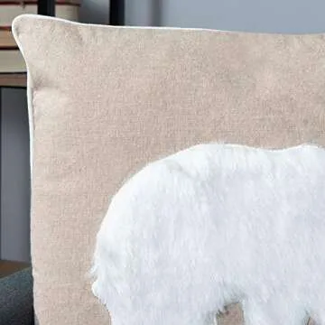 Elegant Polar Bear Throw Pillow for Stylish Homes