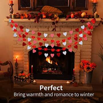 LOGUIDE Valentines Day Decorative Lights 14.8ft 40 LEDs Red Heart Twinkle Fairy String Lights with Remote Timer for Valentine's Day,Anniversary,Gift Wedding Decor Indoor Party Ornaments