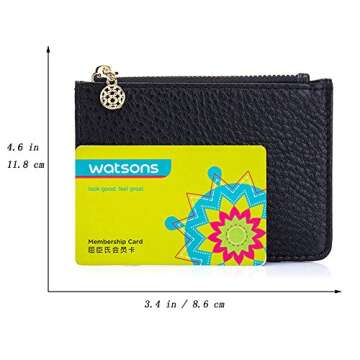 Aladin Leather Coin Purse with Key Chain for Women