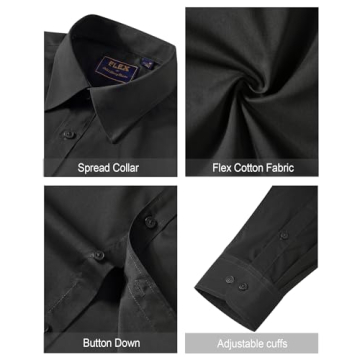 J.VER Men's Stain-Resistant Dress Shirt for Style and Comfort