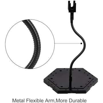 XyviLokit Hobby Action Base,Model Stand Hobby Display Stand Compatible with Gundam HG RG 1/144 Scale...