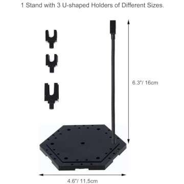 XyviLokit Hobby Action Base,Model Stand Hobby Display Stand Compatible with Gundam HG RG 1/144 Scale Figure Model Kit