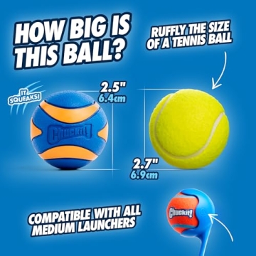 Chuckit! Ultra Squeaker Ball - Durable Fetch Toy for Dogs