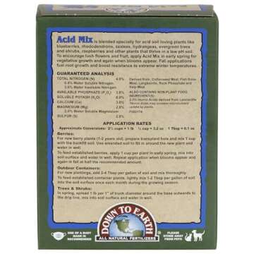 Down to Earth All Natural Acid Mix Fertilizer 4-3-6, 1 lb