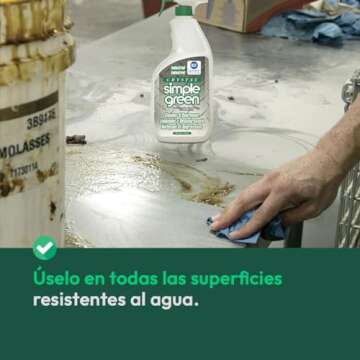 Simple Green 19128 Crystal Industrial Cleaner/Degreaser, 1 Gallon Bottle