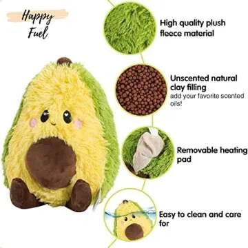 Avocado Microwavable Heating Pad - Cozy Plush Gift