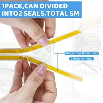 CloudBuyer Weather Stripping for Doors Insulation Seal 33Ft