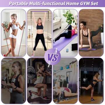 Portable Pilates Bar Kit for Home Workouts - Goocrun