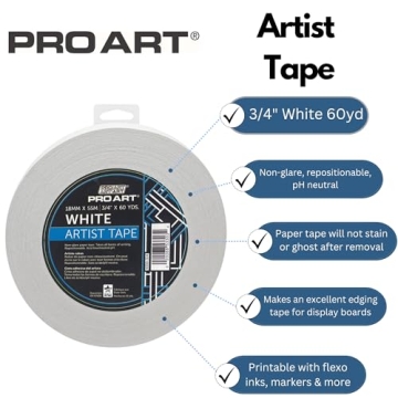PRO ART Artist Tape - Perfect for Artistic Projects