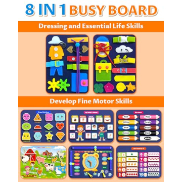 Exorany Montessori Busy Board for Creative Learning