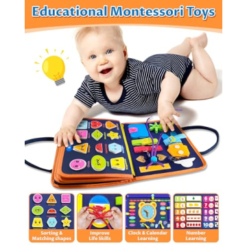 Exorany Montessori Busy Board for Creative Learning