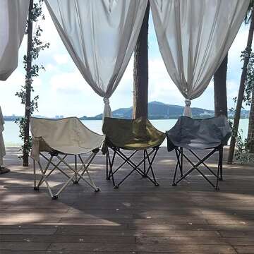 vlnoty Ultimate Heavy Duty Camping Chair - Ergonomic Folding Chair for Outdoor Adventures