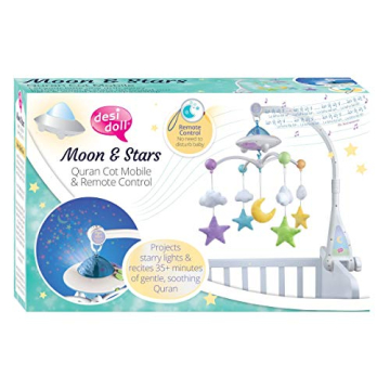 Moon & Star Cot Mobile | Light Projection for Babies