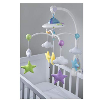 Moon & Star Cot Mobile | Light Projection for Babies