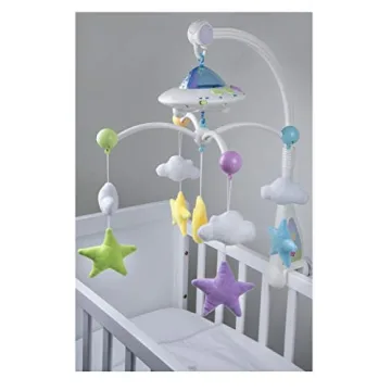 Moon & Star Cot Mobile | Light Projection for Babies