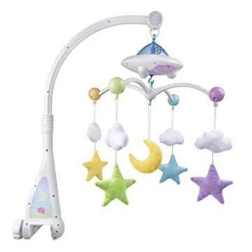 Moon & Star Cot Mobile | Light Projection for Babies