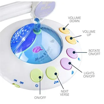 Moon & Star Cot Mobile | Light Projection for Babies