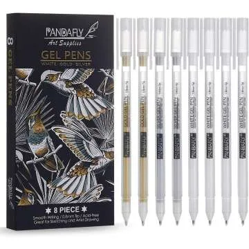 PANDAFLY Premium Gel Pen Set - Vibrant & Smooth Writing