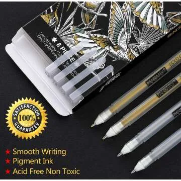 PANDAFLY Premium Gel Pen Set - Vibrant & Smooth Writing