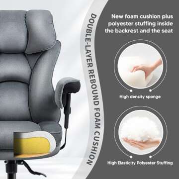 YAMASORO Executive High Back Desk Chair for Comfort