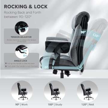 YAMASORO Executive High Back Desk Chair for Comfort