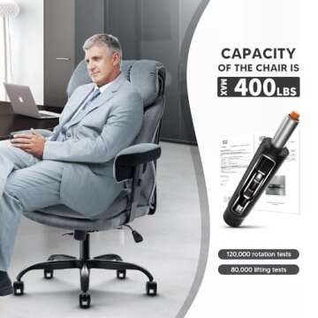 YAMASORO Executive High Back Desk Chair for Comfort
