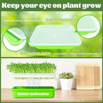 Legigo Seed Sprouter Trays - Soil-Free Microgreens Kit