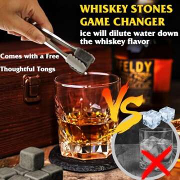 XLarge Whiskey Stone Set - Perfect Gifts for Men