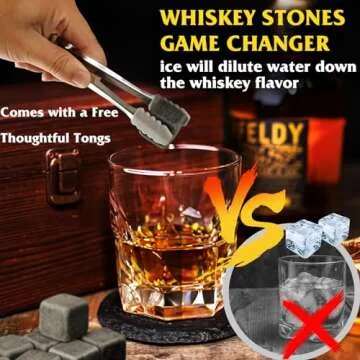 XLarge Whiskey Stone Set - Perfect Gifts for Men