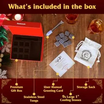 XLarge Whiskey Stone Set - Perfect Gifts for Men