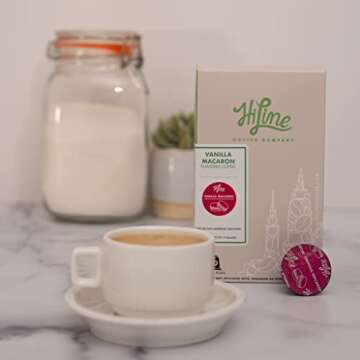 HiLine Espresso Pods Vanilla Macaron Flavor 20 Count