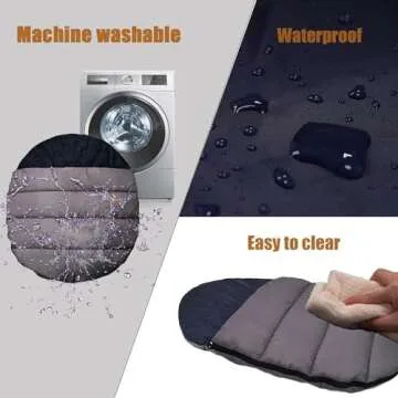 Soft Warm Dog Sleeping Bag, Large Portable Waterproof Camping Pet Bed, Packable Dog Bed for Camping, Hiking, Indoor Use