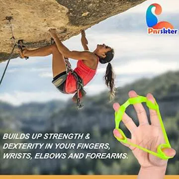 Pnrskter Hand Grip Strengthener, 6PCS Portable Finger Exercisers