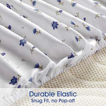 HOMEIDEAS 6 Piece Printed Bed Sheets for Elegant Comfort