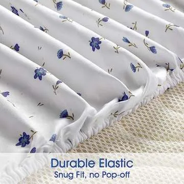 HOMEIDEAS 6 Piece Printed Bed Sheets for Elegant Comfort