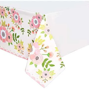 Elegant Pink Floral Tablecloths for All Occasions