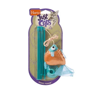 Hartz Just for Cats Gone Fishin Cat Toy | Fun Plush Fish