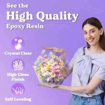 LET'S RESIN 1/2 Gallon Epoxy Resin: Crystal Clear & Bubble Free