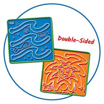 hand2mind Mindful Maze Boards, Learn Breathing Patterns, Mindfulness for Kids Anxiety Relief, Tactile Sensory Toys, Play Therapy Toys, Social Emotional Learning Activities, Calm Down Corner Supplies