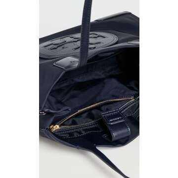 Tory Burch Women's Small Ella Tote, Tory Navy, Blue, One Size