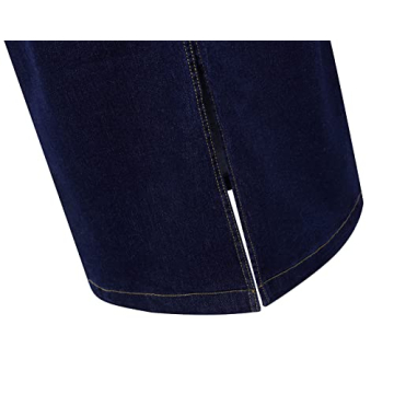 Stylish Women's Midi Jean Skirt - Long Denim for All Occasions