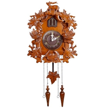 Kendal Large Handcrafted Wood Cuckoo Clock - Beautiful Design & Functionality