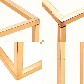 6 Pieces Metal Flower Floor Vase Gold Column Flower Stand 31.5 Inch Tall Floor Vase Geometric Wedding Centerpieces for Tables for Home Party Decor Gold Flower Holder Rectangular Flower Display Rack