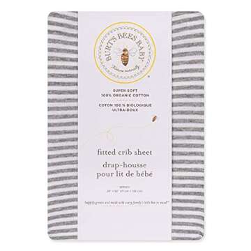 Burt's Bees Baby Crib Sheet - 100% Organic Cotton Comfort
