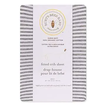 Burt's Bees Baby Crib Sheet - 100% Organic Cotton Comfort