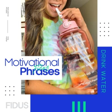 Fidus 64OZ Motivational Water Bottle - Eco Friendly & Stylish