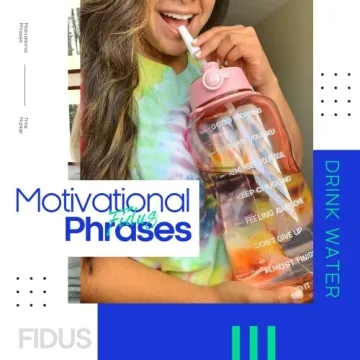 Fidus 64OZ Motivational Water Bottle - Eco Friendly & Stylish