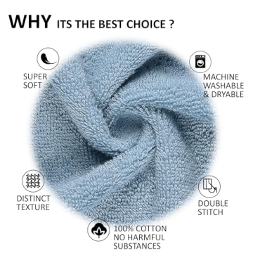 Quick-Dry Turkish Washcloths Set of 4 for Everyday Use