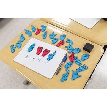 WonderFoam Magnetic Sign Language Letters - Fun & Effective Learning Tool