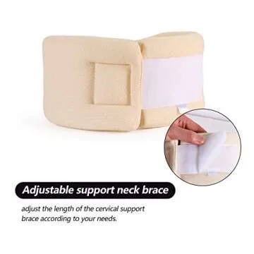 Adjustable Soft Foam Neck Brace for Pain Relief